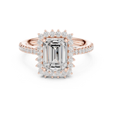 Gold Ring DDLR-731, Rose Gold, view 4