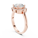 Gold Ring DDLR-809, Rose Gold, view 1