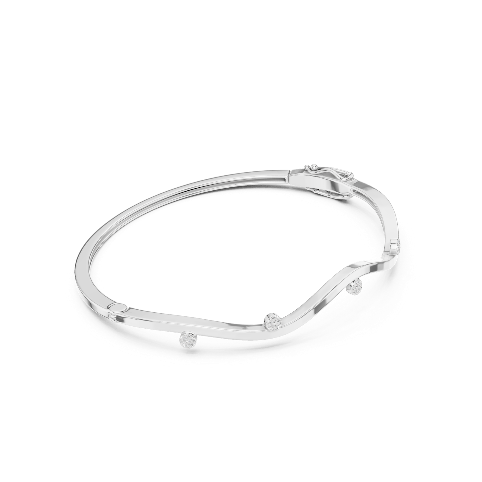 Gold Bracelet SBWB (5), White Gold, view 1