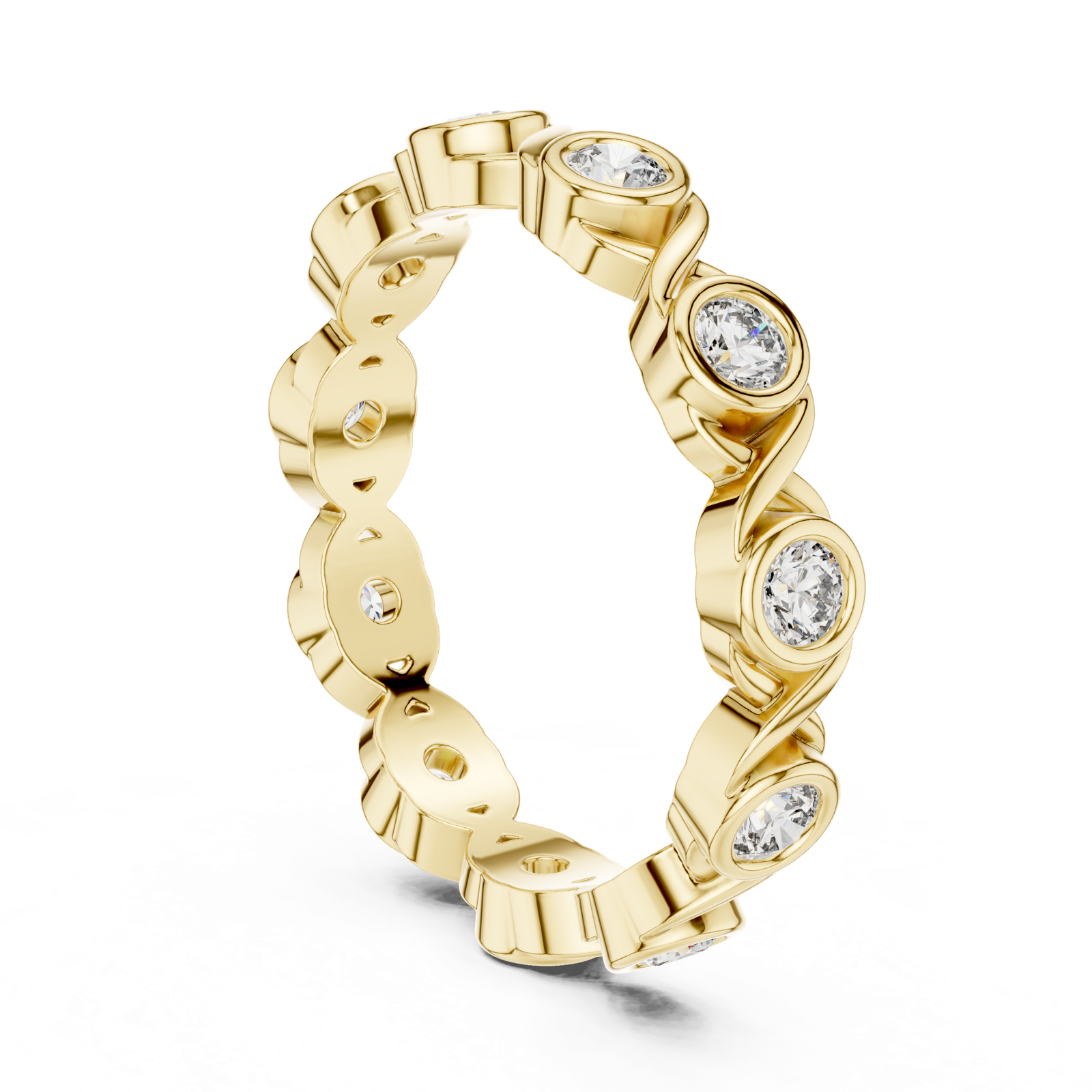 Gold Ring DDLR-245, Yellow Gold, view 1