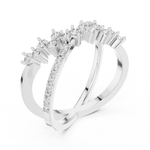 Gold Ring 12-10020@L, White Gold, view 2