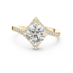 Gold Ring DDLR-156, Yellow Gold, view 4