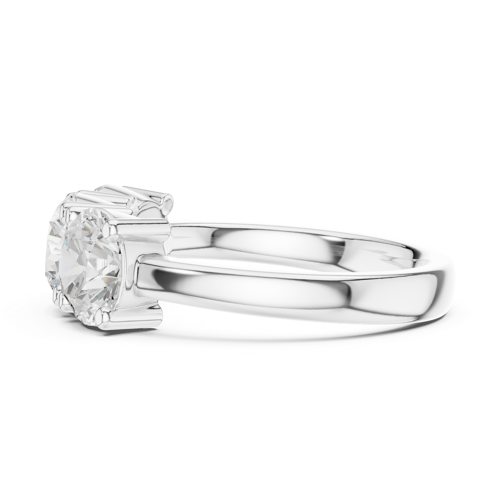 Gold Ring DDLR-613, White Gold, view 3