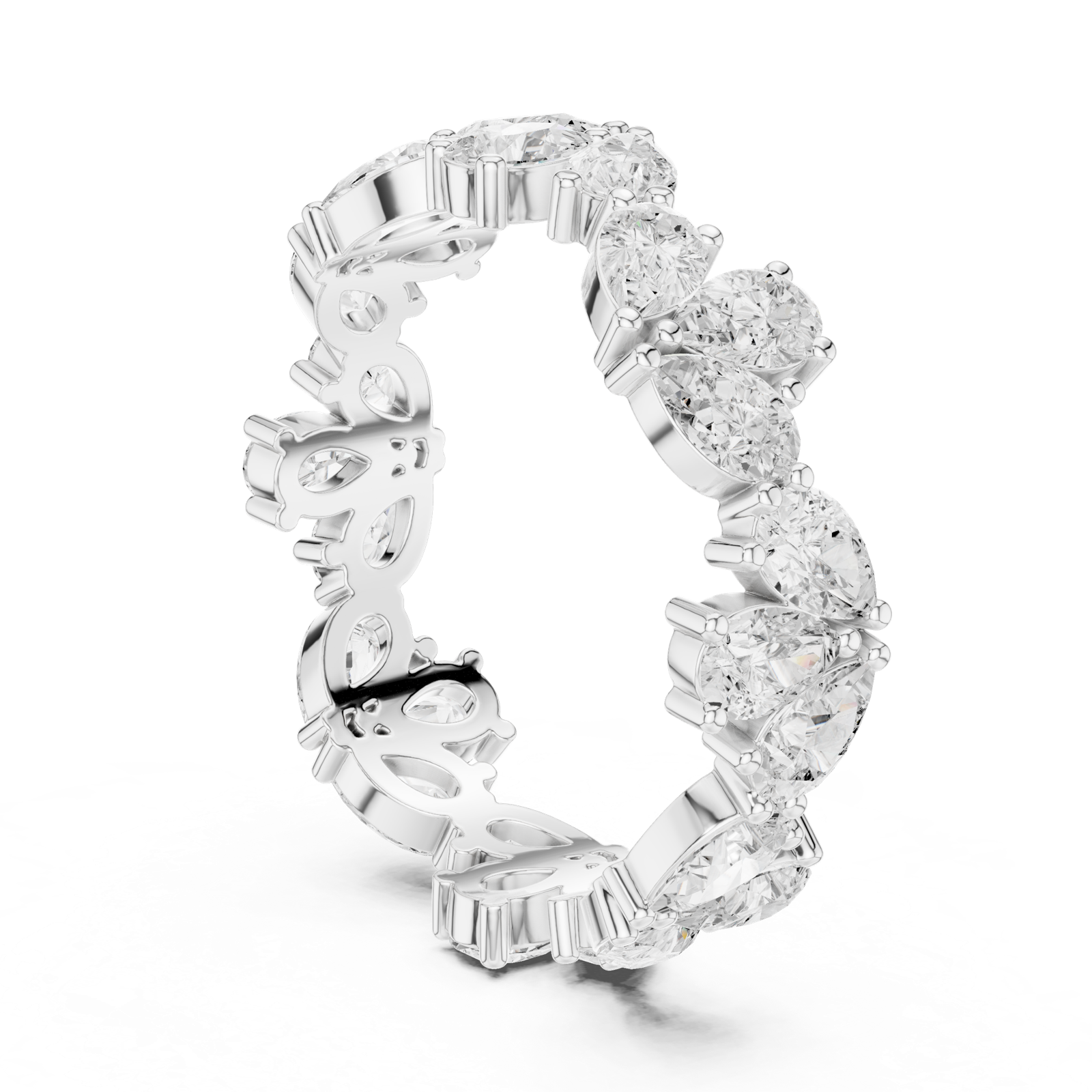 Gold Ring DDLR-375, White Gold
