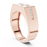 Gold Men's Ring GGR-0011, Rose Gold, view 1