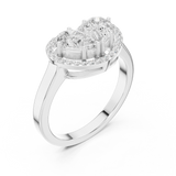 Gold Ring DDLR-533, White Gold, view 2