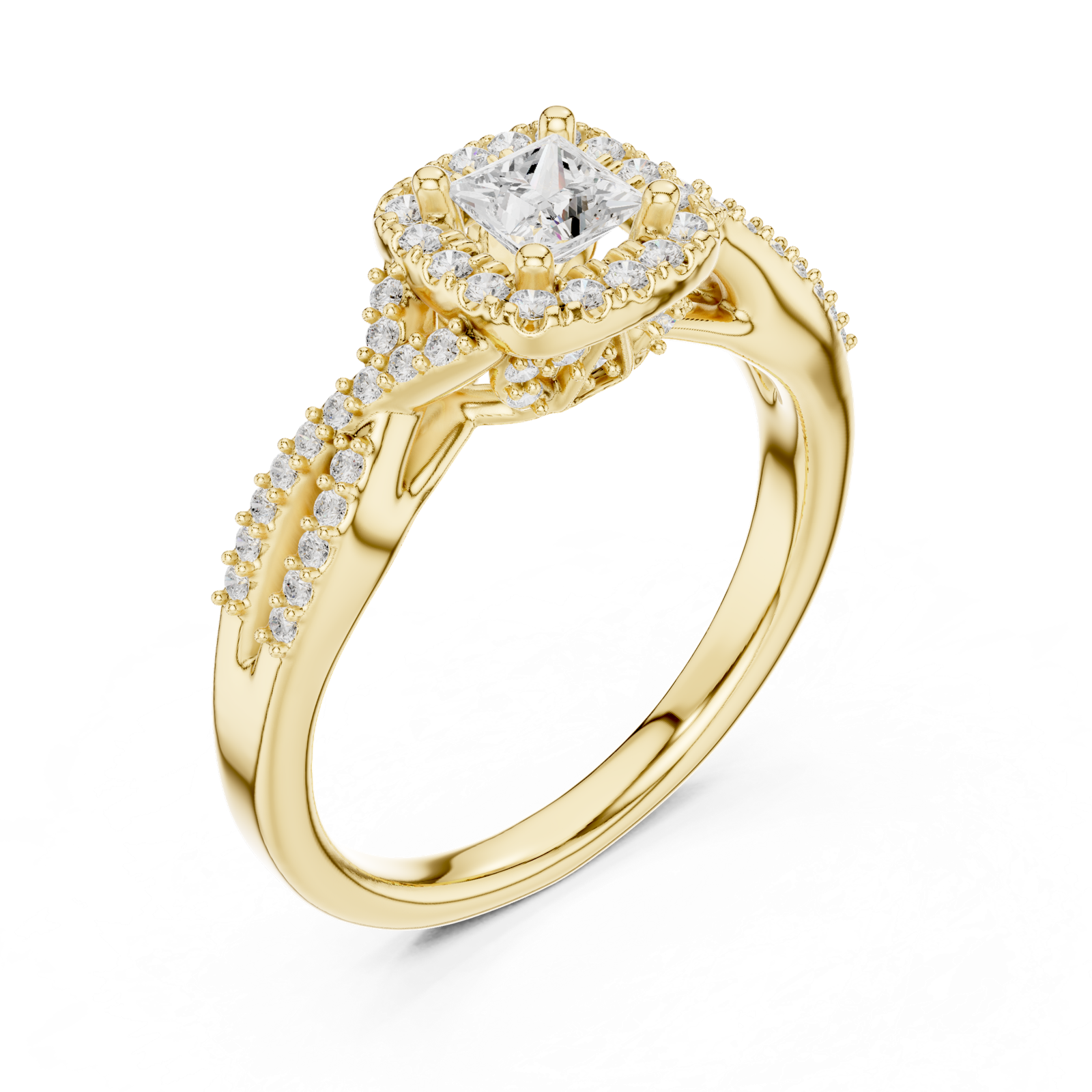 Gold Ring LR-0273, Yellow Gold, view 2