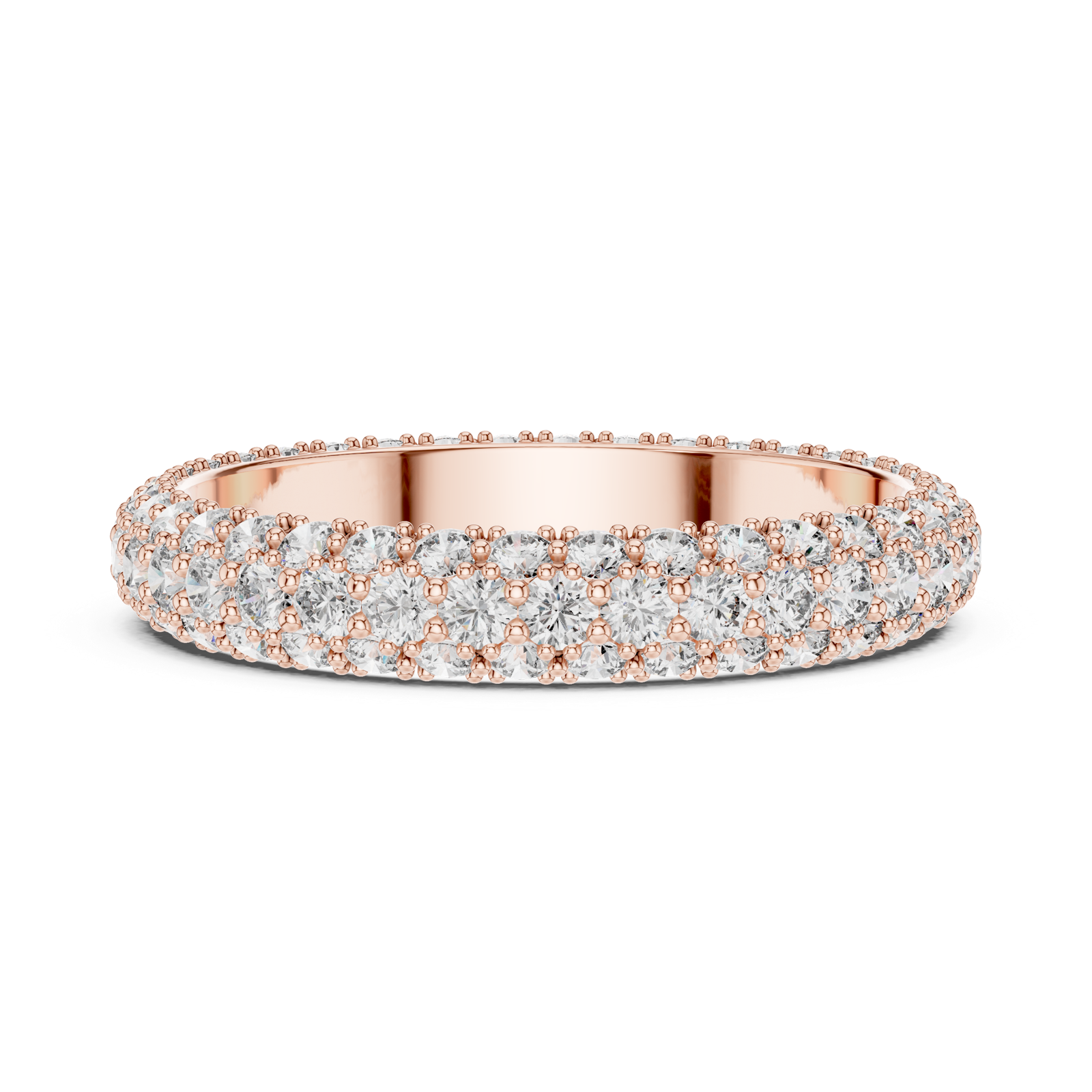 Gold Ring DDLR-972, Rose Gold, view 3