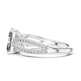 Gold Ring L03-704, White Gold, view 3