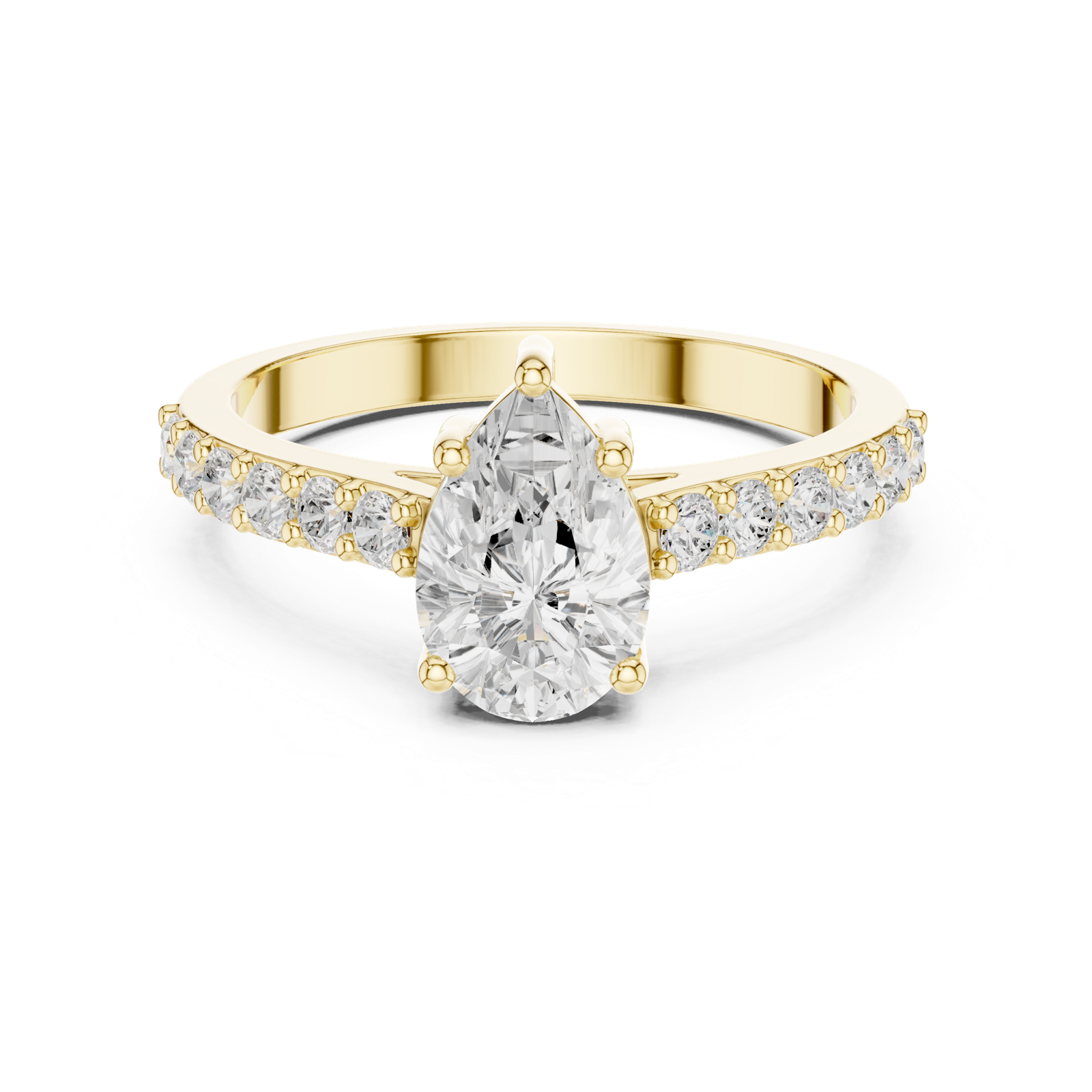 Gold Ring HLR-48, Yellow Gold