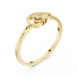 Gold Ring DR-6177, Yellow Gold, view 2