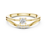 Gold Ring DDLR-830, Yellow Gold, view 4
