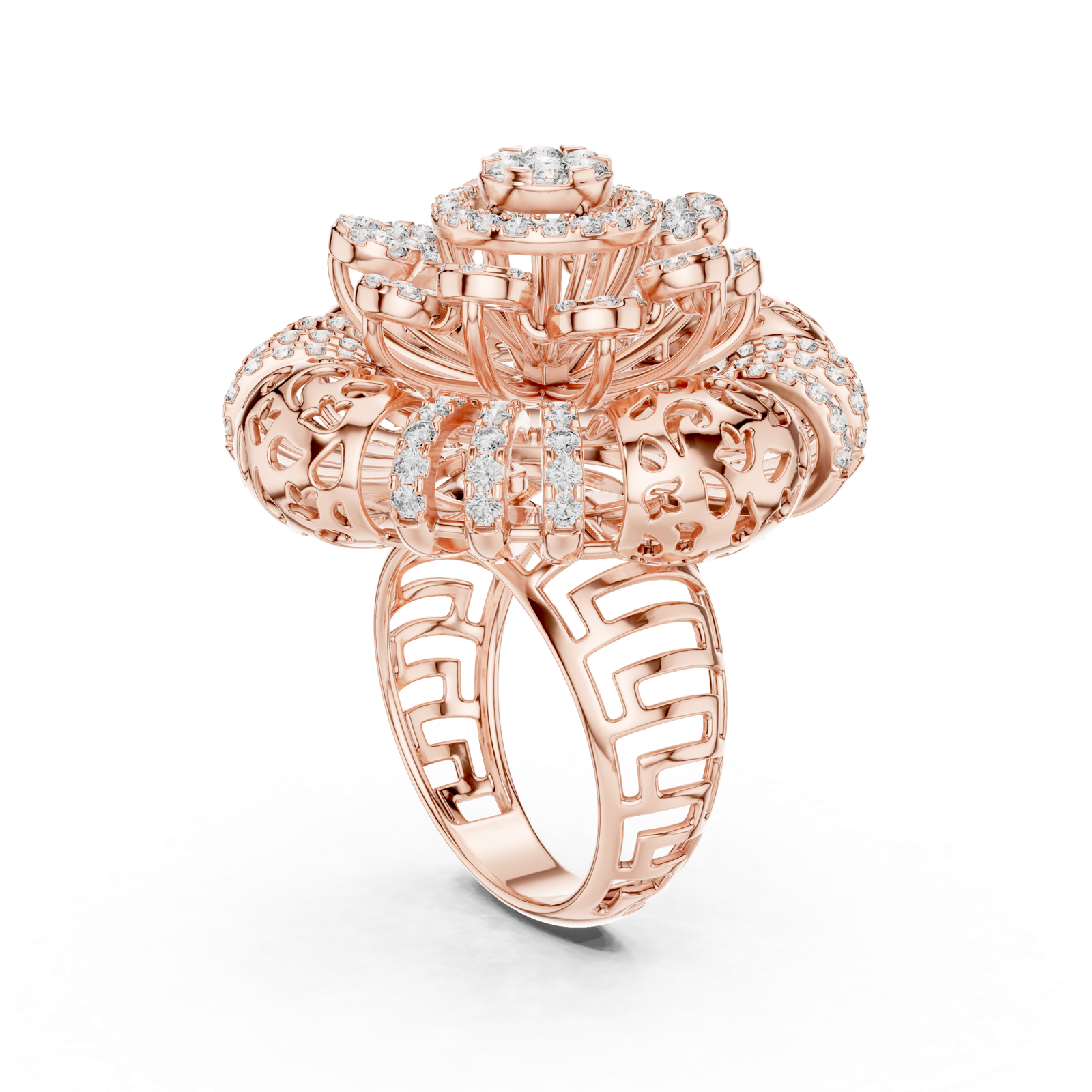Gold Ring L03-1280, Rose Gold