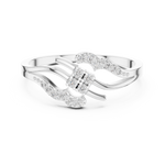 Gold Ring DR-6301, White Gold, view 4