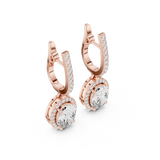 Gold Earrings 3-10009E_137_M, Rose Gold, view 2