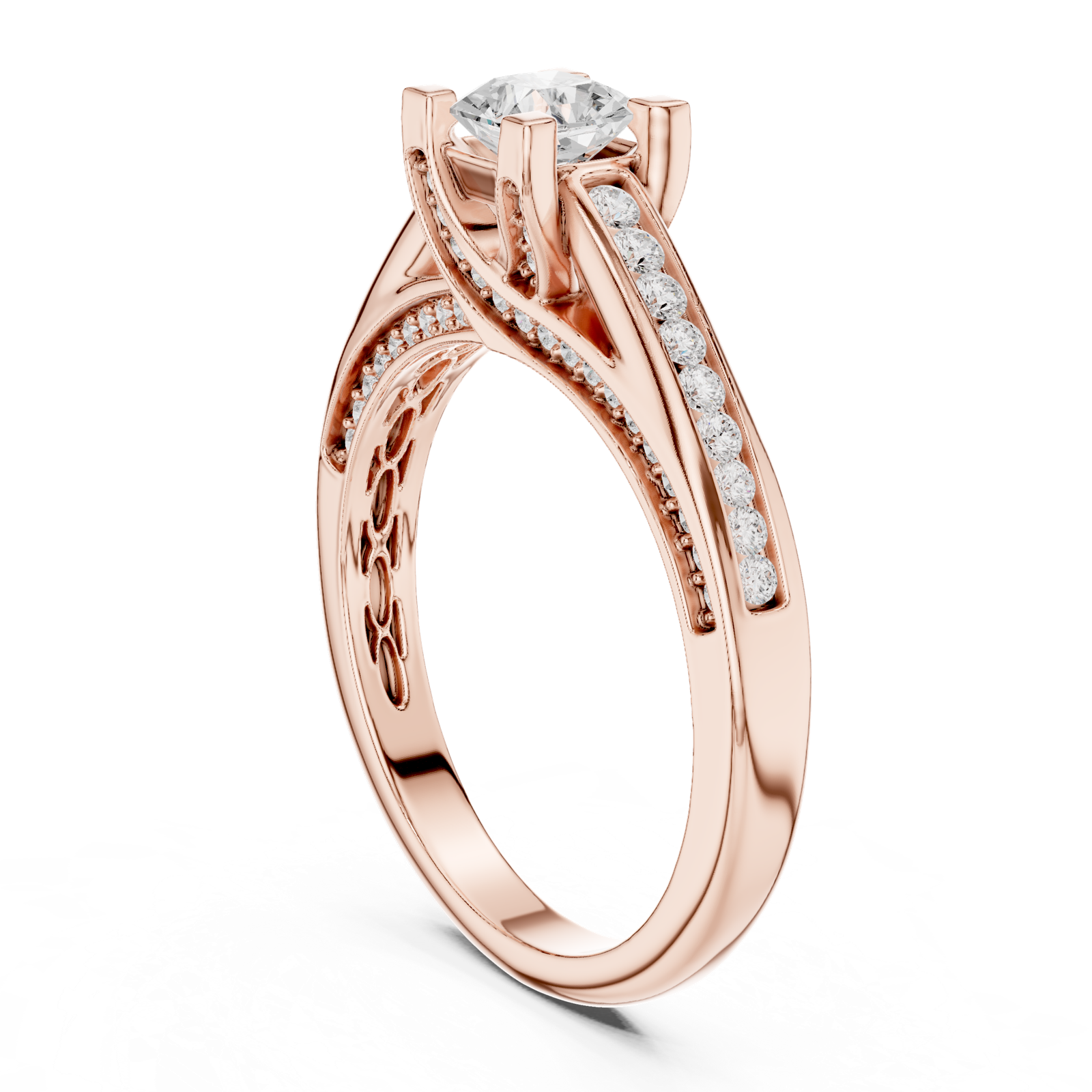 Gold Ring LR-0283, Rose Gold