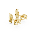 Gold Earrings SBER(43), Yellow Gold, view 2