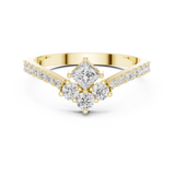 Gold Ring HLR-44, Yellow Gold, view 4