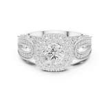 Gold Ring DDLR-777, White Gold, view 4