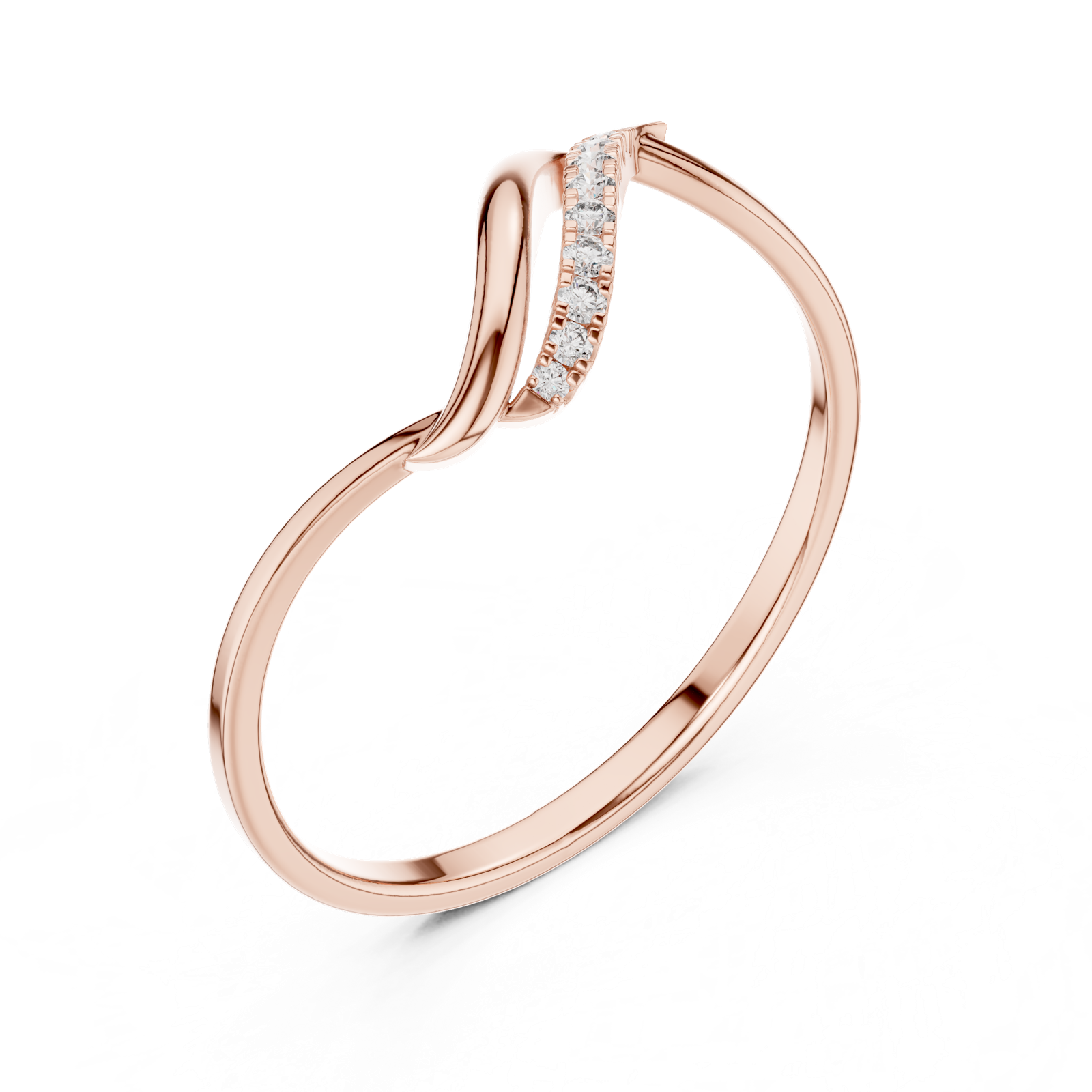 Gold Ring 1 (227), Rose Gold, view 2