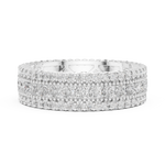 Gold Ring DDLR-225, White Gold, view 3