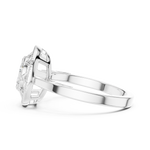 Gold Ring DDLR-689, White Gold, view 3