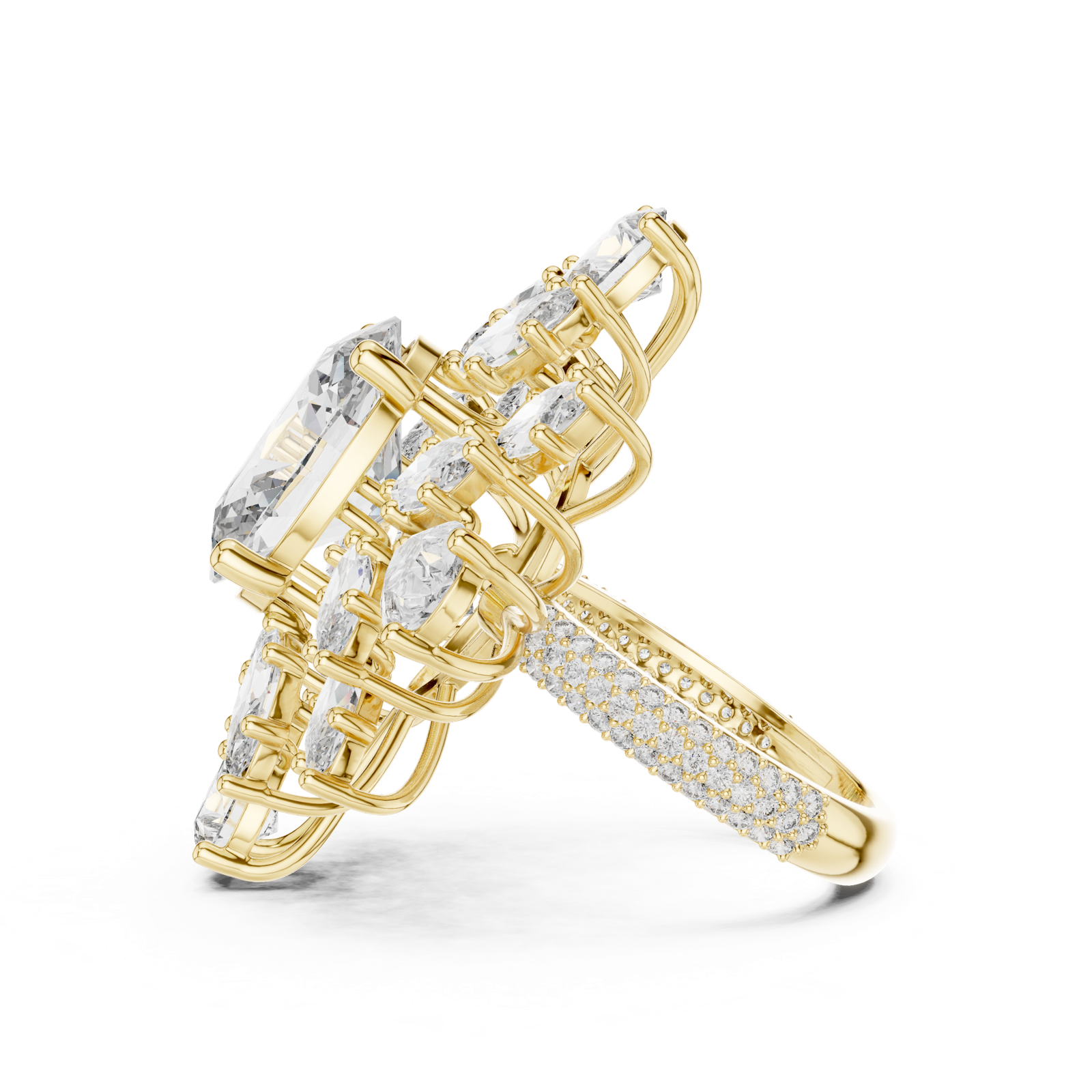 Gold Pendant 9-10030L_36, Yellow Gold, view 3