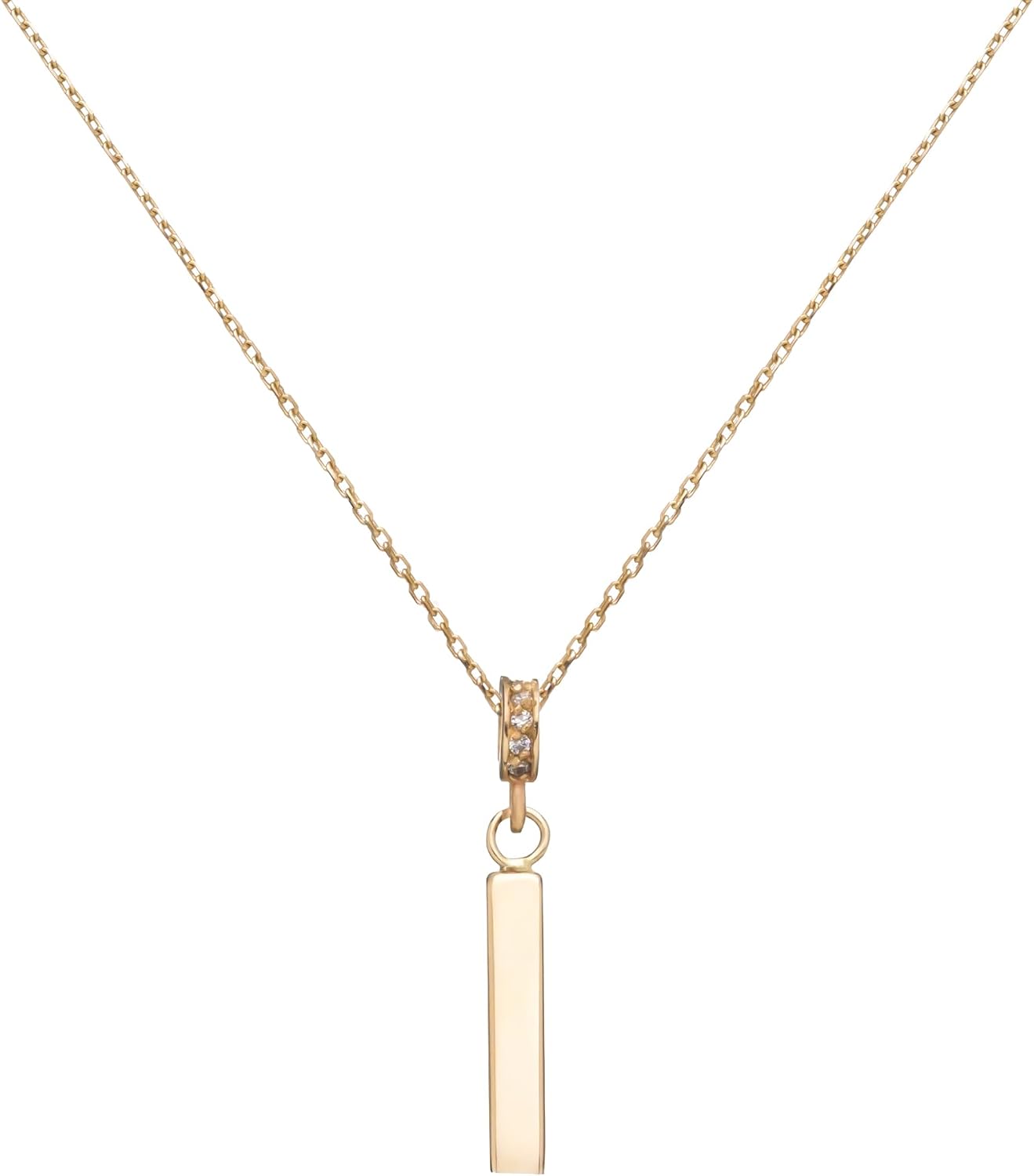 Gold Bar Urn Necklace (14K)