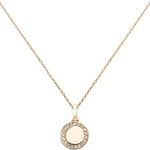 Gold Circle Urn Necklace