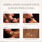 How to fill the Gold Circle Urn Necklace