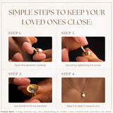 How to fill the Gold Circle Urn Necklace