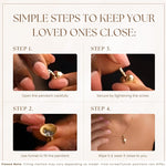 How to fill the Gold Cross Urn Necklace (14K)