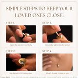 How to fill the Gold Cross Urn Necklace (14K)