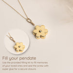 How to fill the Gold Flower Urn Necklace (14K)