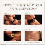 How to fill the Gold Heart Pendant Urn Necklace (14K)