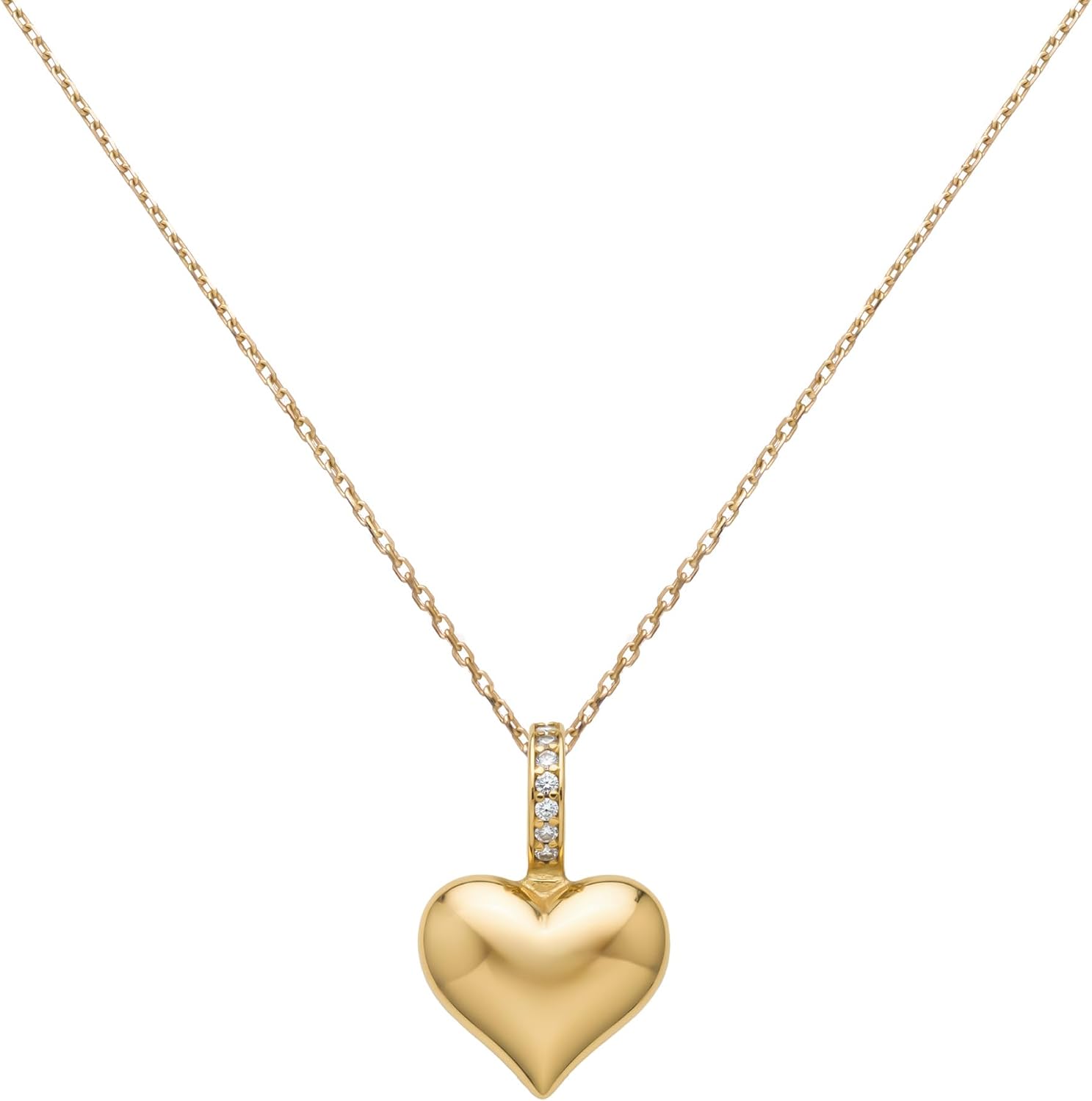 Gold Minimalist Heart Urn Necklace