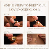 How to fill the Gold Minimalist Heart Urn Necklace