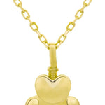 Gold Paw Urn Necklace
