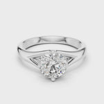 Gold Ring LR-0012, White Gold, 360 video