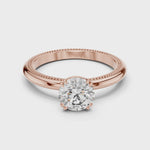 Gold Ring LR-0016, Rose Gold, 360 video