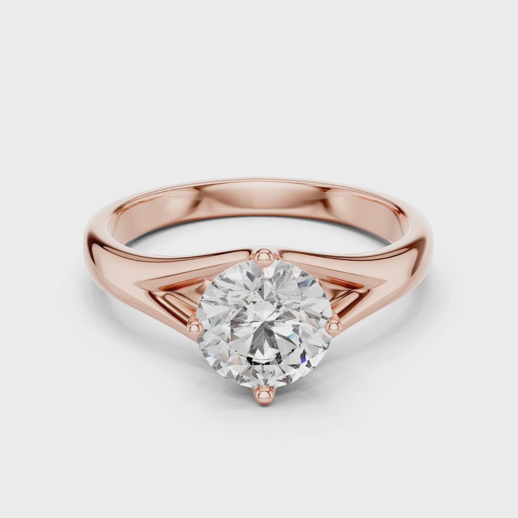 Gold Ring LR-0012, Rose Gold, 360 video