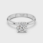 Gold Ring LR-0010, White Gold, 360 video