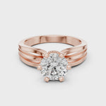 Gold Ring LR-0036, Rose Gold, 360 video