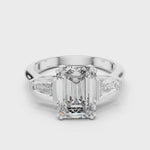 Gold Ring LR-0047, White Gold, 360 video
