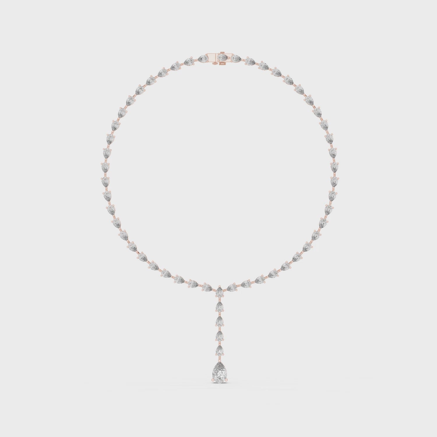 Gold Necklace GNK-0017, Rose Gold, 360 video