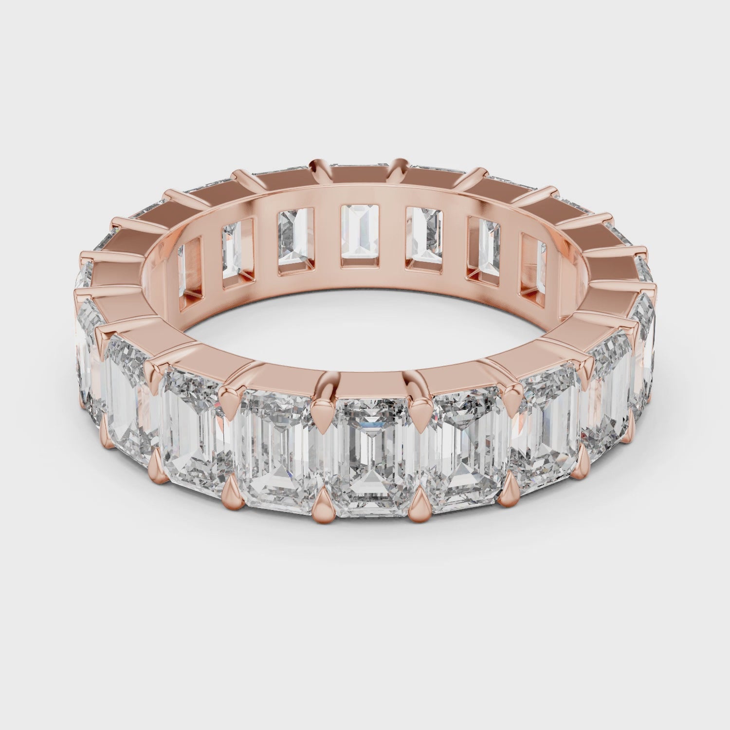 Gold Ring LR-0042, Rose Gold, 360 video