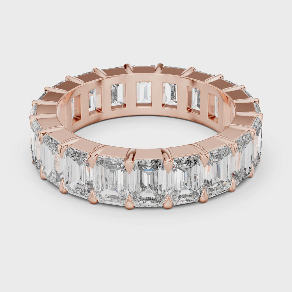 Gold Ring LR-0042, Rose Gold, 360 video