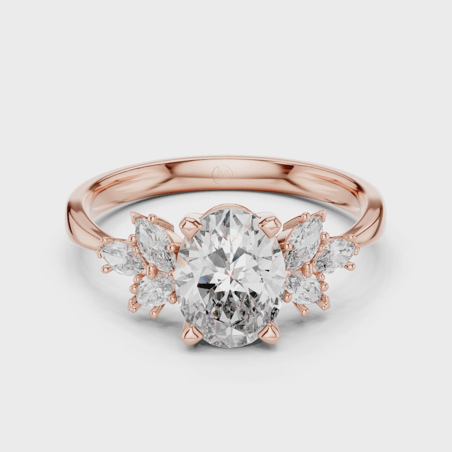 Gold Ring 20-10002L, Rose Gold, 360 video