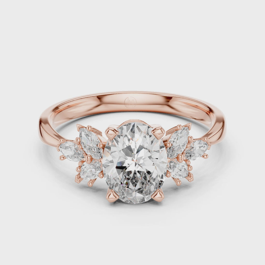 Gold Ring 20-10002L, Rose Gold, 360 video