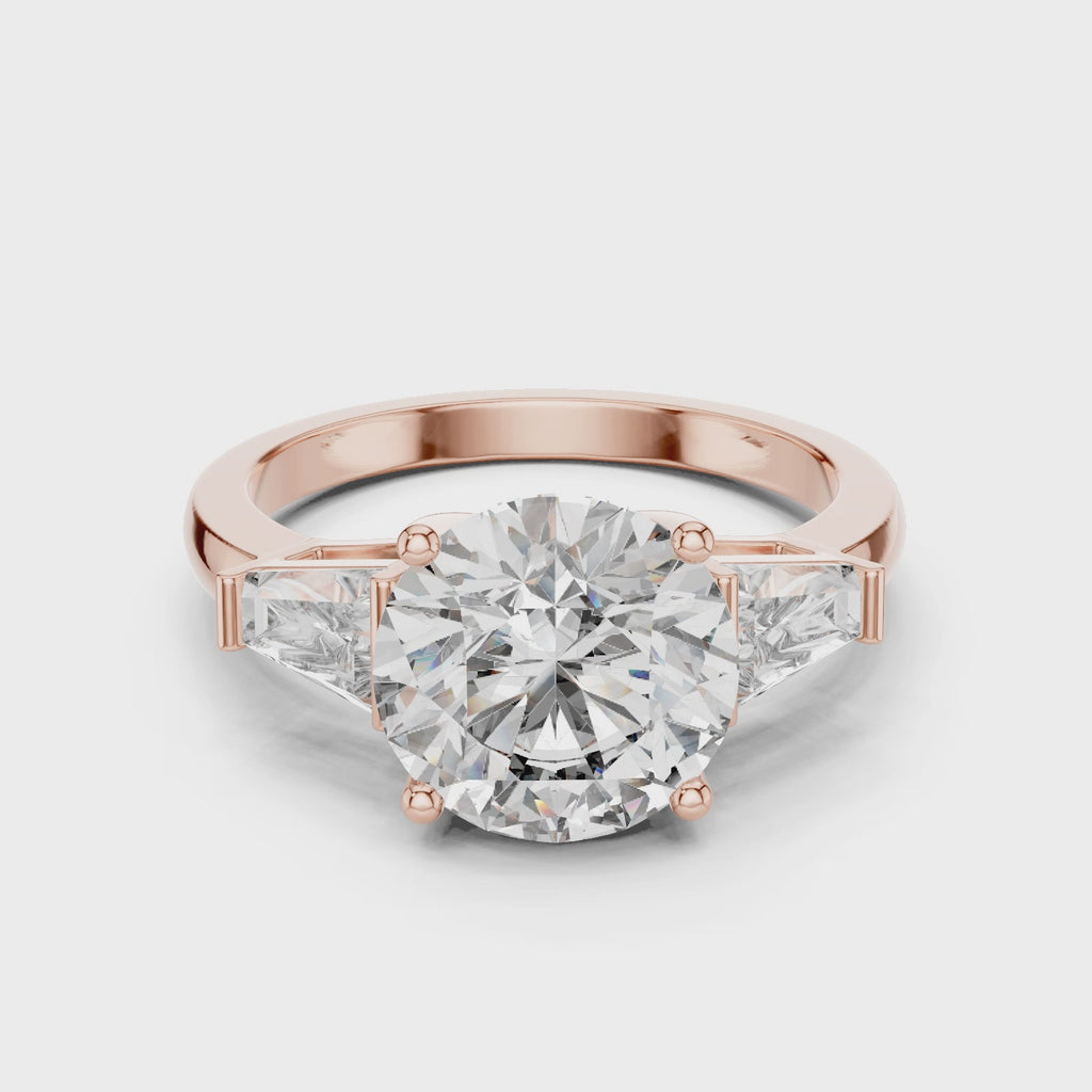 Gold Ring LR-0048, Rose Gold, 360 video